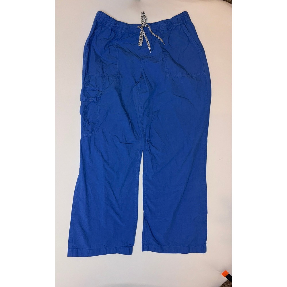 aerie Wide Leg Drawstring Pants in Royal Blue